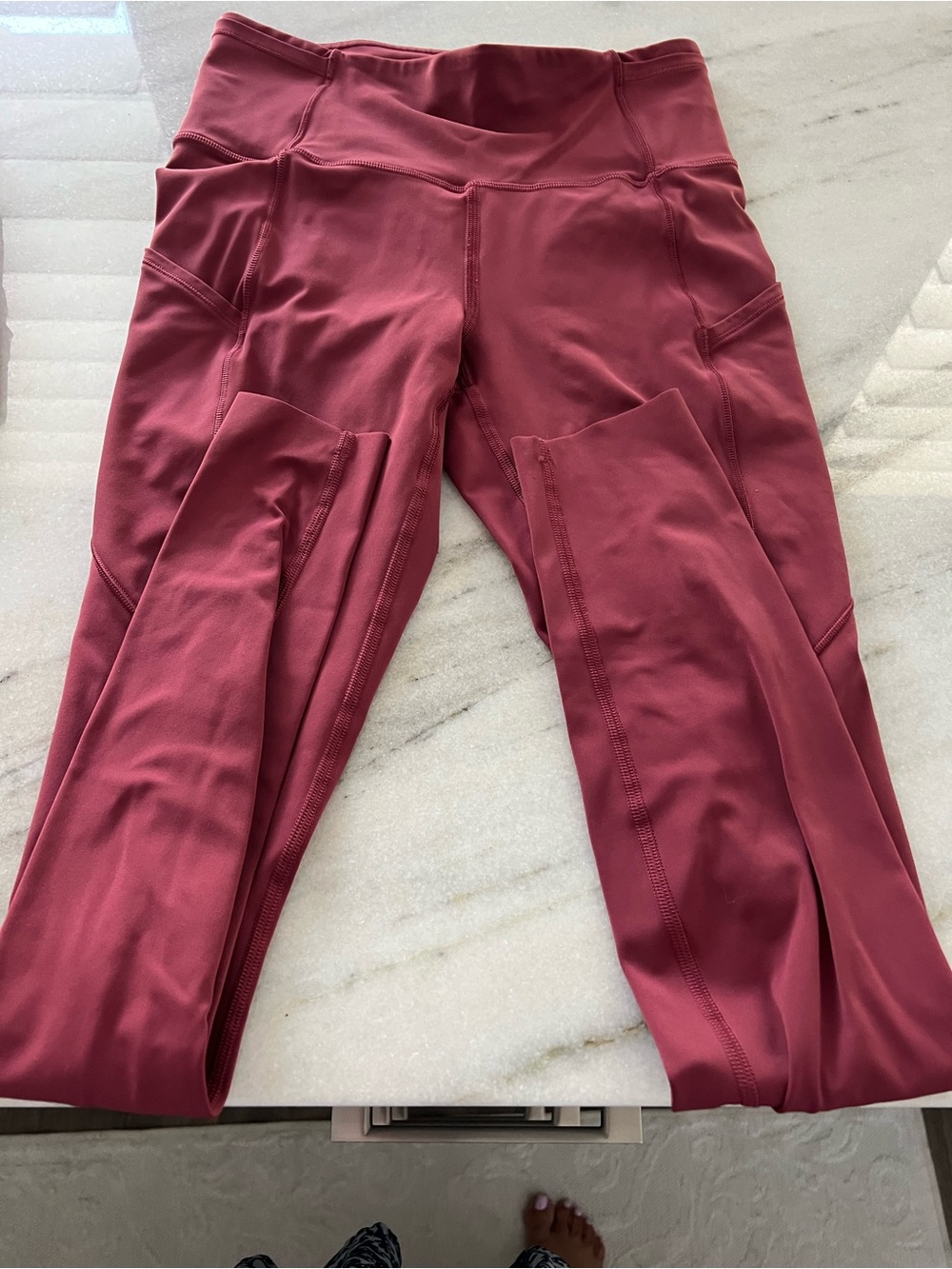 lululemon athletica High-Waist Leggings in Deep Rose